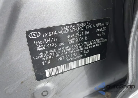 2018 Hyundai Elantra Sel from USA, damaged, VIN 5NPD84LF9JH301159